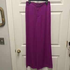 Karlie Purple Wide Leg Pants